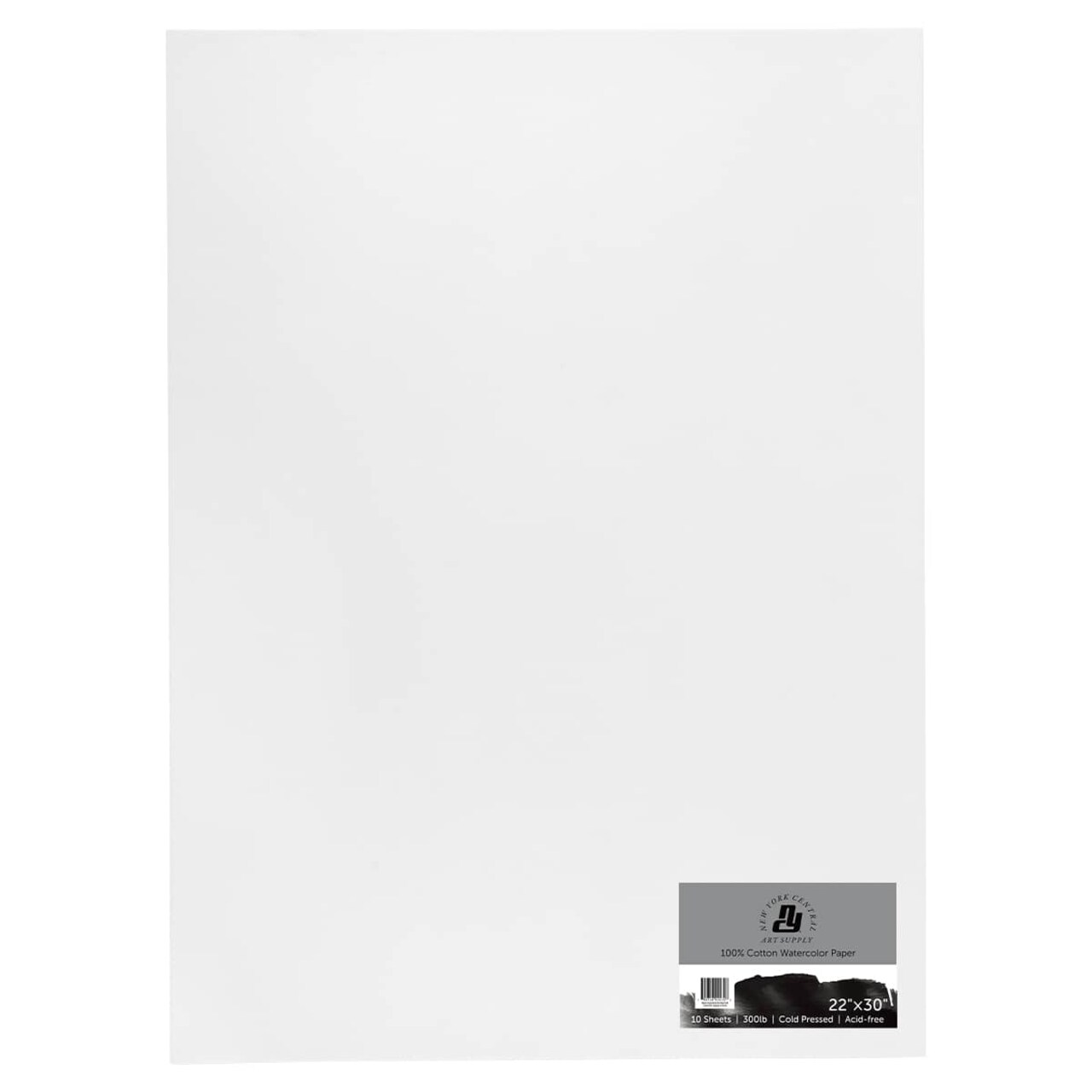 New York Central Watercolor Paper - 300 lb. Cold Press - 100% Cotton, Acid-Free, Archival Quality, Bright White Watercolor Paper Pad for Wet & Dry Media